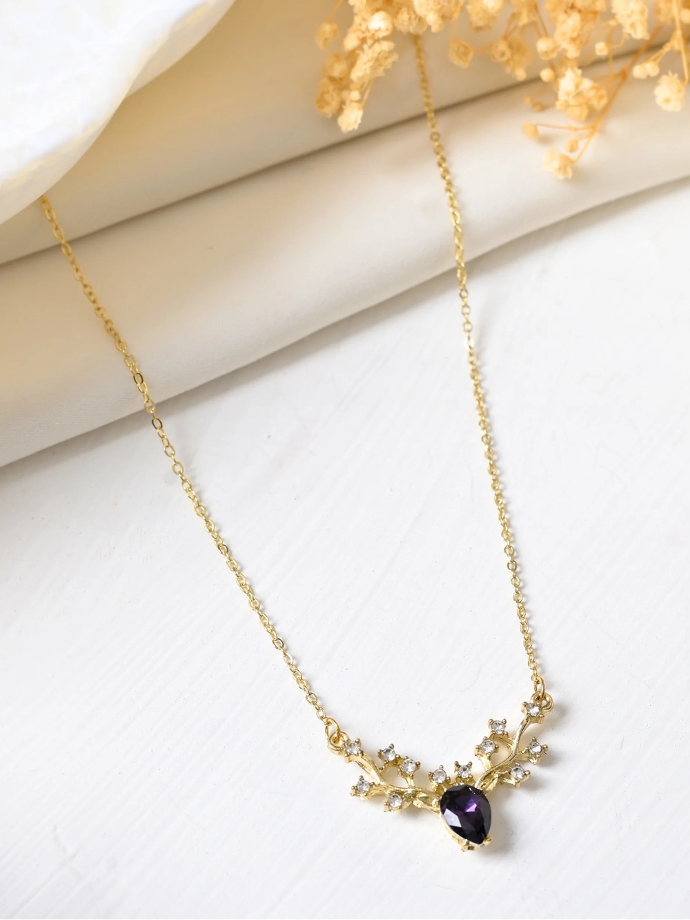 Deer Antler Pendant Necklace